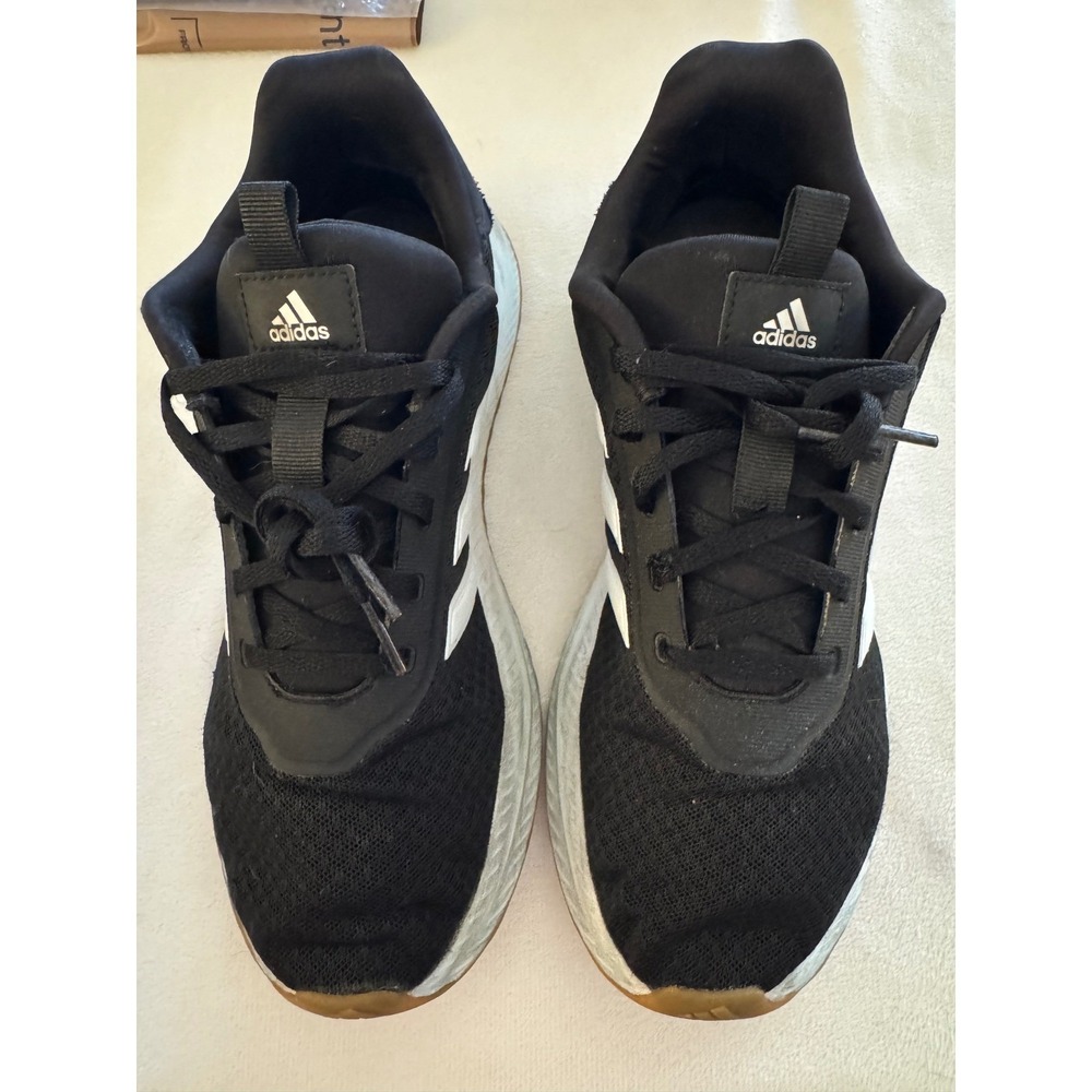 Adidas Cloudfoam Women Black White Running Shoes Size 9 - Picture 3 of 5
